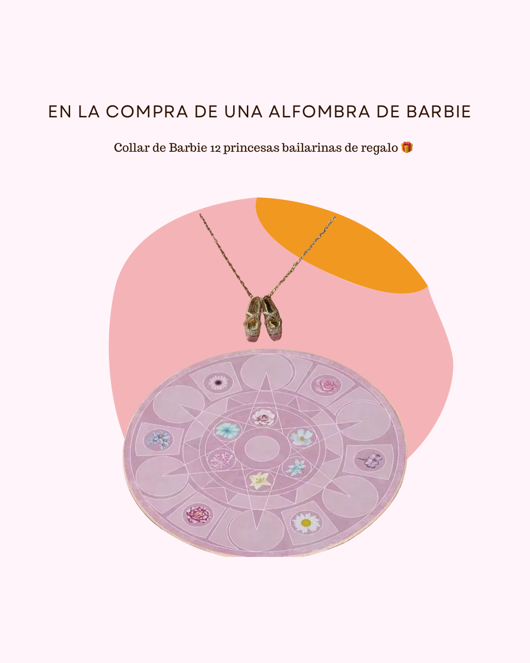 Alfombra Barbie 12 Princesas Bailarinas