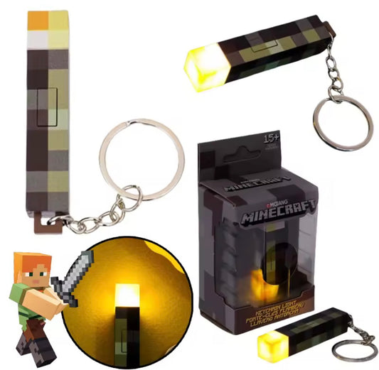Llavero antorcha Minecraft
