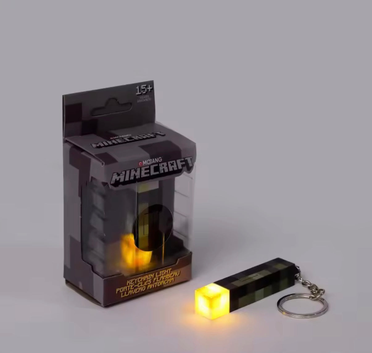 Minecraft Torch Keychain