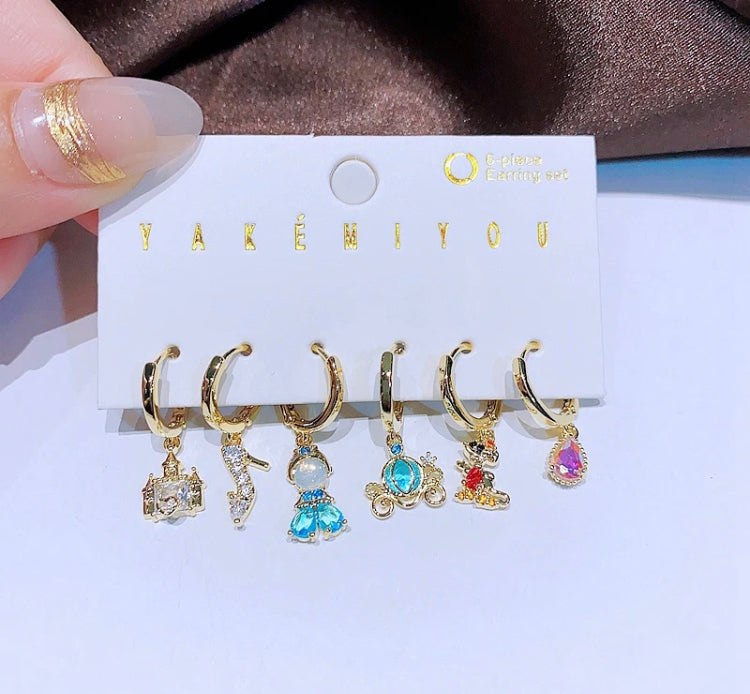 Set Aretes Cenicienta